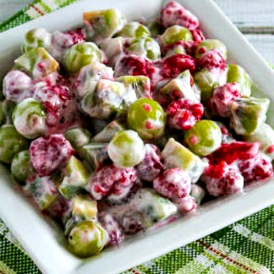 Easy Red and Green Fruit Salad found on KalynsKitchen.com