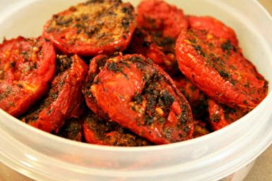 How to Make Slow Roasted Tomatoes found on KalynsKitchen.com