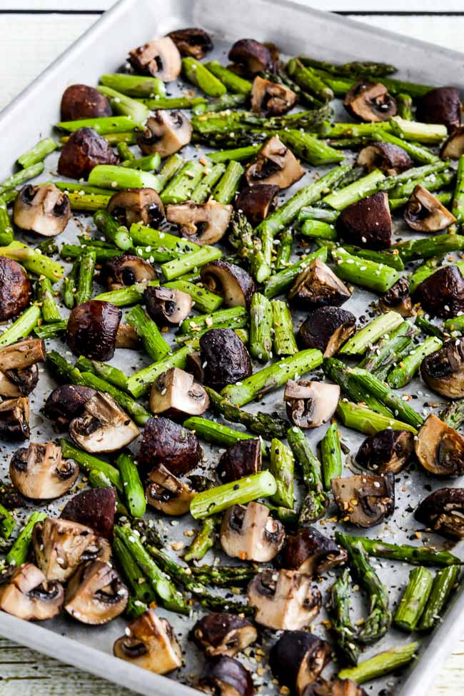 Roasted Asparagus and Mushrooms (with Everything Bagel Seasoning ...