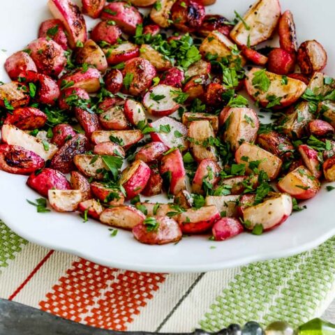 Sauteed Radishes with Vinegar and Herbs found on KalynsKitchen.com