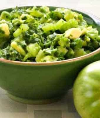 Salsa Verde with Green Tomatoes, Avocados, and Cilantro top photo