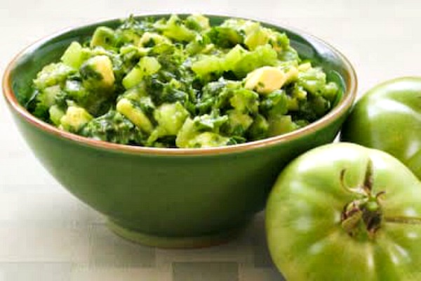 Salsa Verde with Green Tomatoes, Avocados, and Cilantro top photo