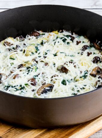 Mushroom Lover's Egg Skillet with Spinach square image of finished dish