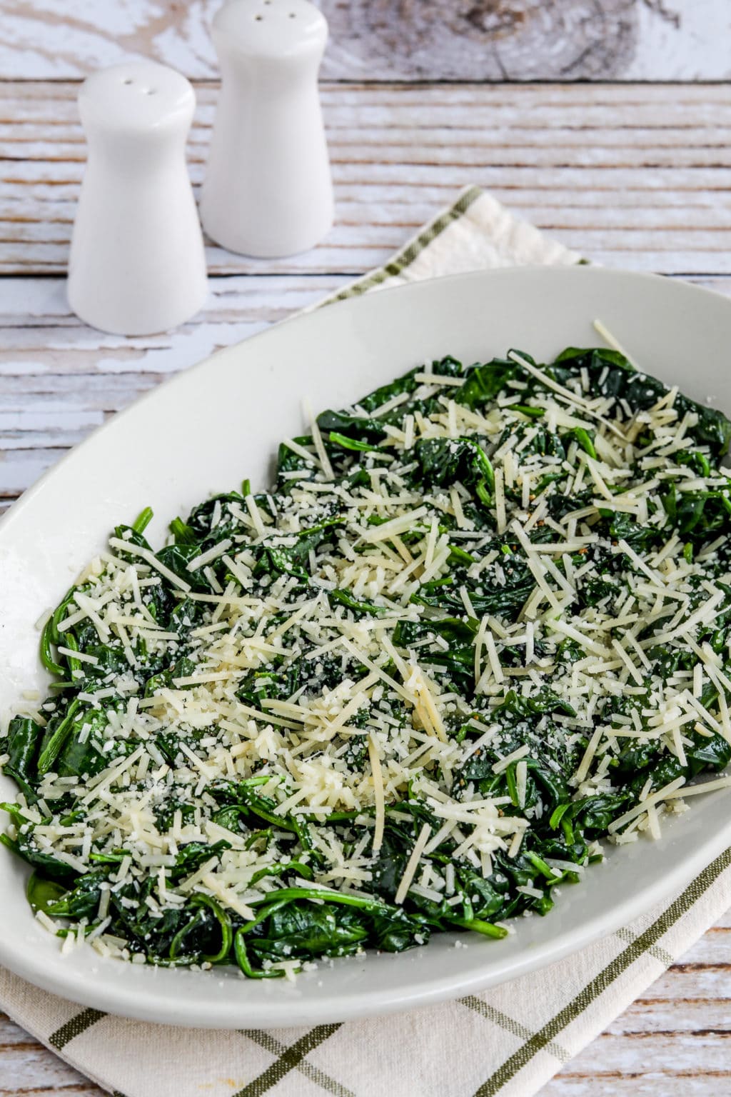 StirFried Spinach with Garlic and Parmesan Kalyn's Kitchen