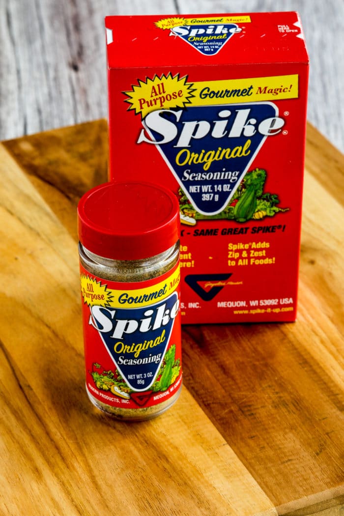 Kalyn's Kitchen Picks: Spike Seasoning photo of box and jar of Spike