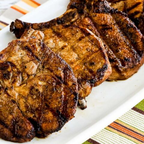 Grilled Pork Chops with Soy Sauce, Cumin, Lime, and Oregano found on KalynsKitchen.com