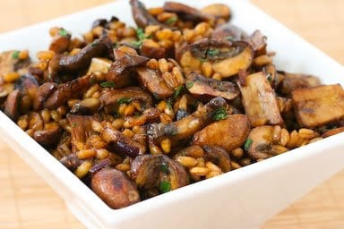 Farro with Mushrooms