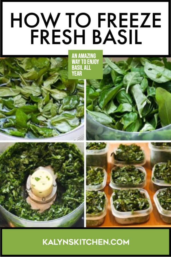 How to Freeze Fresh Basil Kalyn's Kitchen