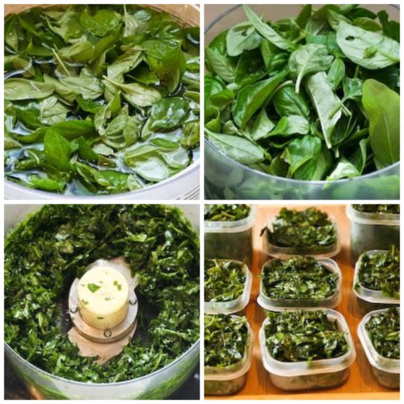 How to Freeze Fresh Basil and Ideas for Using Frozen Basil [found on KalynsKitchen.com]