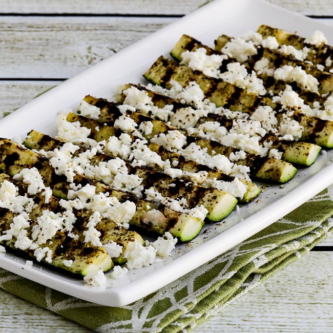 Thumbnail photo for Easy Low-Carb Grilled Greek Zucchini