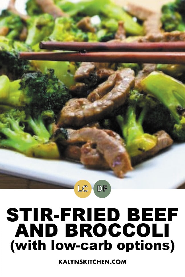 Pinterest image of Stir-Fried Beef and Broccoli