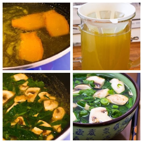 Healing Asian Soup process shots collage