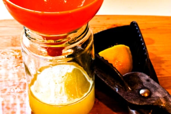 using funnel for lemon juice for Tips for Freezing Fresh Lemon Juice and Lime Juice