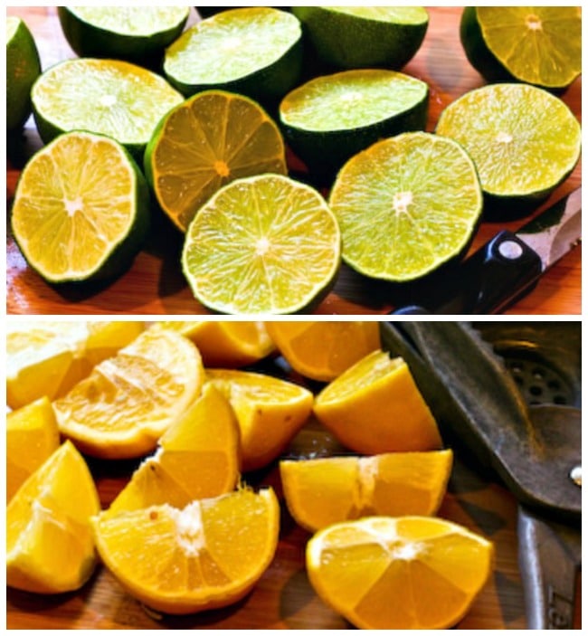 Tips for Freezing Fresh Lemon Juice and Lime Juice top collage