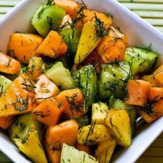 Melon Pineapple Fruit Salad with Dill