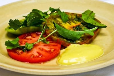 Heirloom Tomato Salad at Chez Panisse