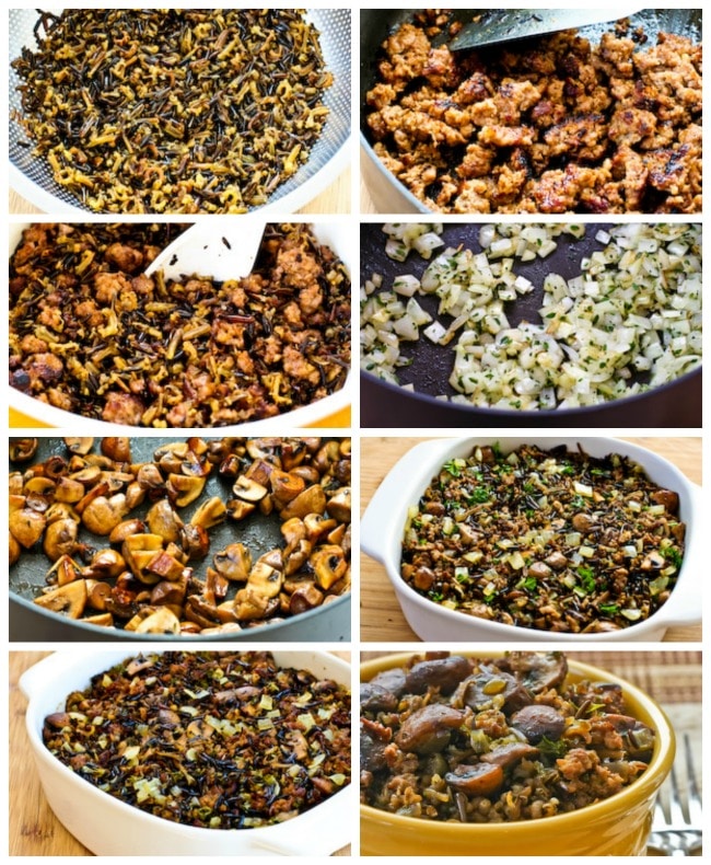 https://kalynskitchen.com/wp-content/uploads/2009/10/Wild-rice-sausage-mushrooms-Collage.jpg