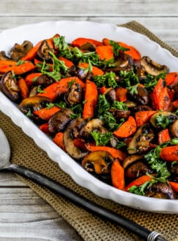 Roasted Carrots and Mushrooms