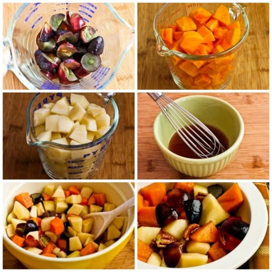 Winter Fruit Salad with Persimmons, Pears, and Grapes found on KalynsKitchen.com