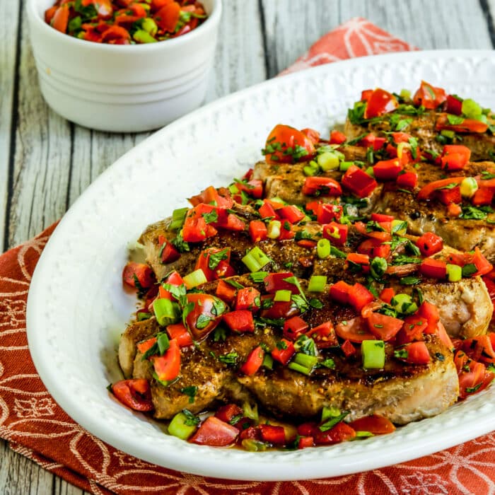 Creole Pork Chops with Tomato-Pepper Relish – Kalyn's Kitchen