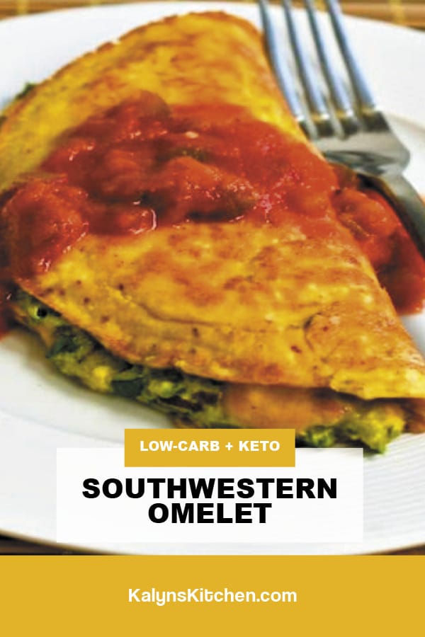 Pinterest image of Southwestern Omelet