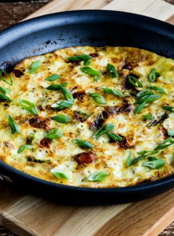 Asparagus and Tomato Frittata with Havarti and Dill found on KalynsKitchen.com