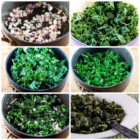 Sauteed Kale with Garlic and Onion found on KalynsKitchen.com