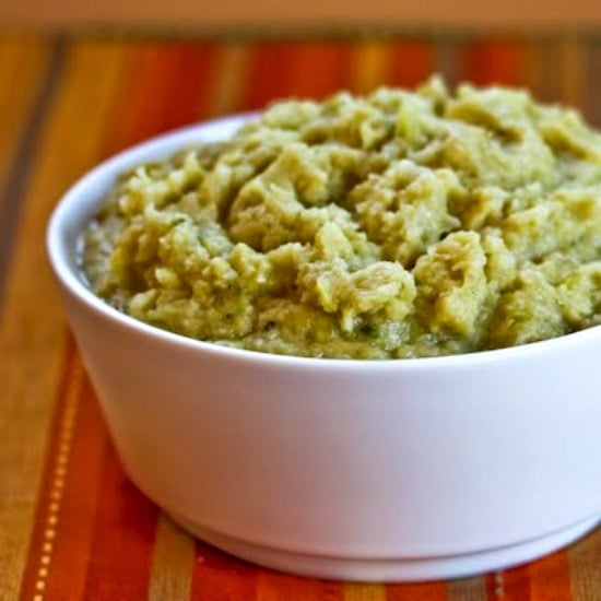 Low-Carb Colcannon (Pureed Cauliflower and Cabbage with Parmesan) found on KalynsKitchen.com