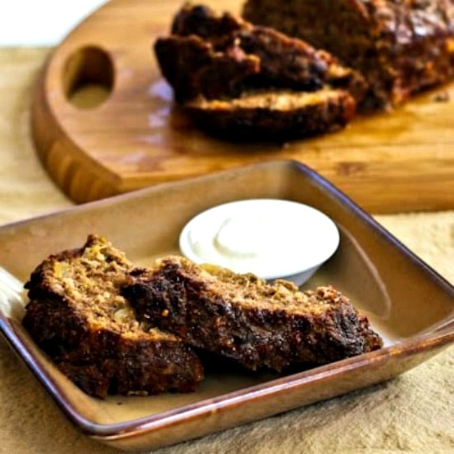 Horseradish Meatloaf with Sour Cream-Horseradish Sauce thumbnail image of finished meatloaf