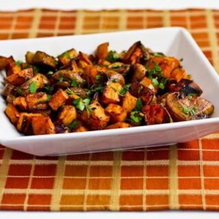 Roasted Sweet Potatoes and Mushrooms-image