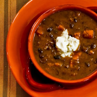 Black Bean and Sweet Potato Soup 