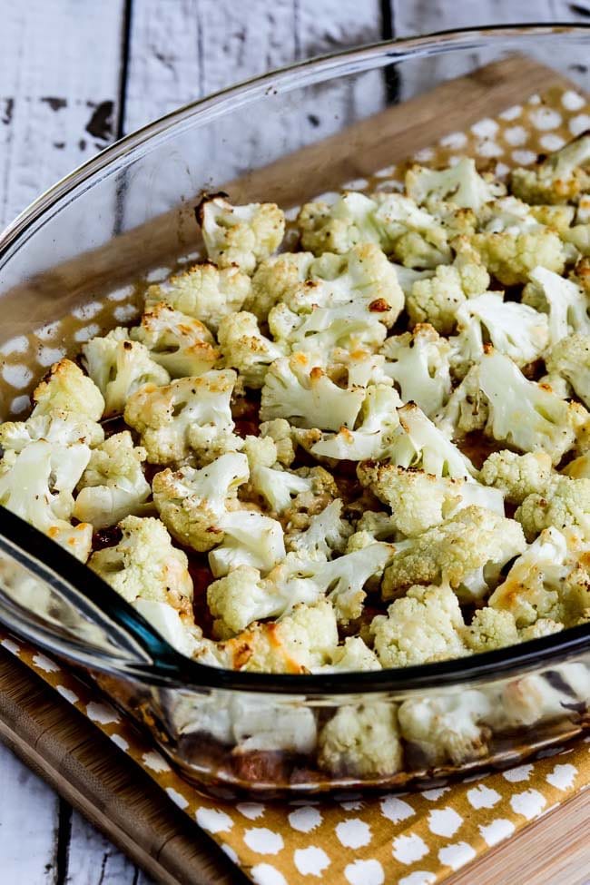 Roasted Cauliflower with Parmesan Cheese is found on KalynsKitchen.com