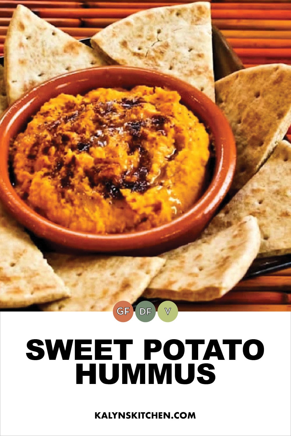 Pinterest image of Sweet Potato Hummus