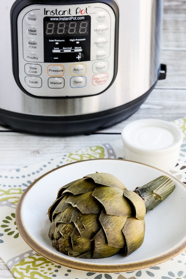 How To Cook Artichokes In The Instant Pot Or Stovetop Pressure Cooker Kalyn S Kitchen