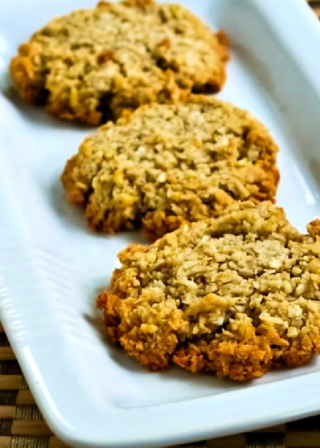Sugar-Free Coconut Macaroon Recipe shown on serving plate