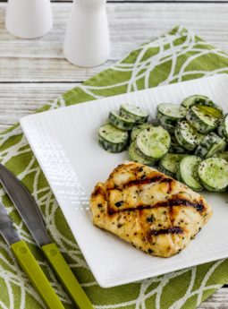 Grilled Cod with Garlic, Basil, and Lemon