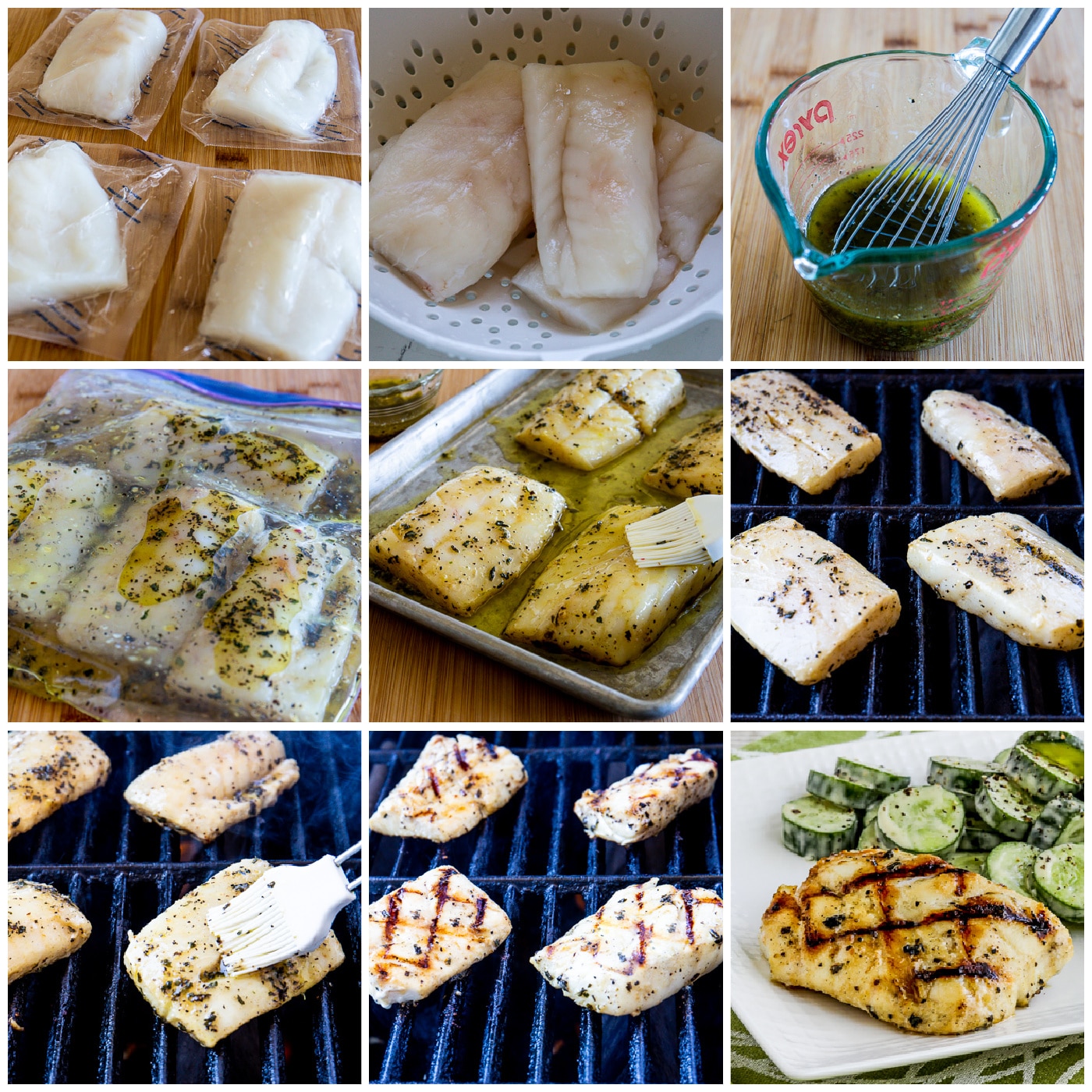 Grilled Cod with Garlic, Basil, and Lemon – Kalyn's Kitchen