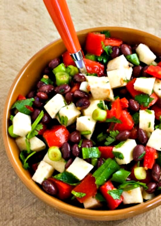 Black Bean Salad with Jicama, Tomatoes, Cilantro, and Lime