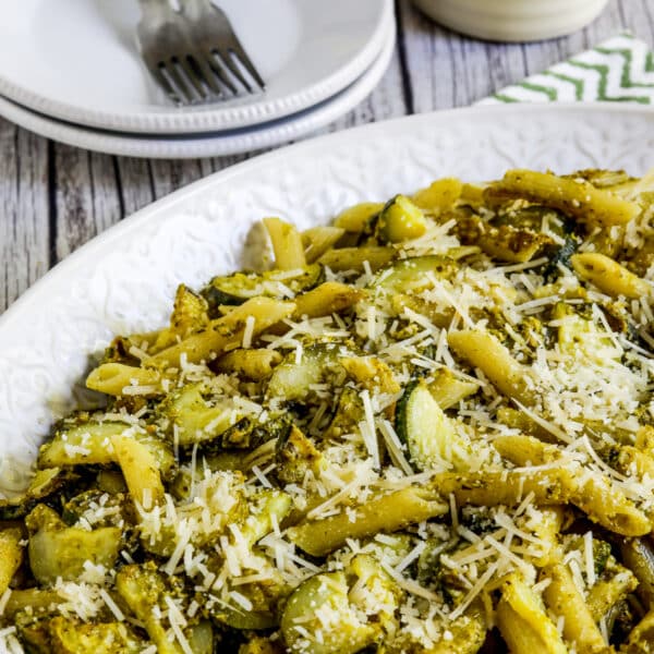 Zucchini Pesto Pasta Kalyn's Kitchen