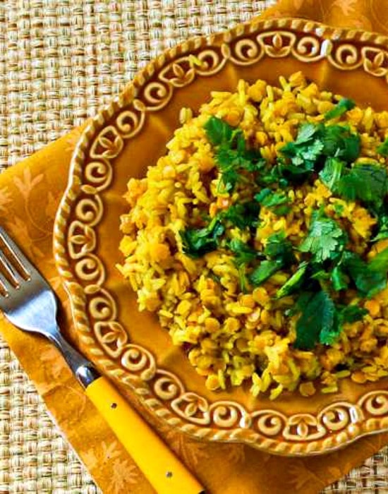 Curried Rice and Red Lentils found on KalynsKitchen.com