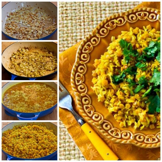 Curried Rice and Red Lentils found on KalynsKitchen.com