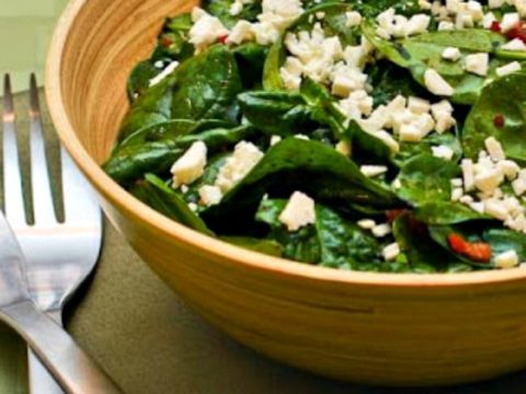 Spinach Salad With Bacon And Feta Kalyn S Kitchen