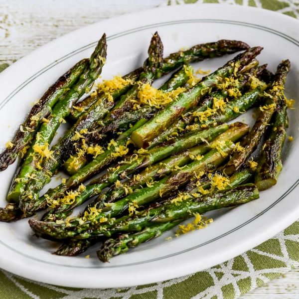 PanFried Asparagus Tips with Lemon Juice and Lemon Zest Kalyn's Kitchen
