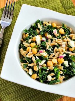 Orzo Salad with Chickpeas and Kale