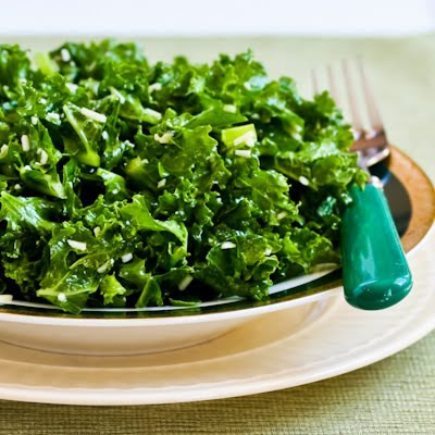 Raw Kale Salad with Pecorino and Lemon