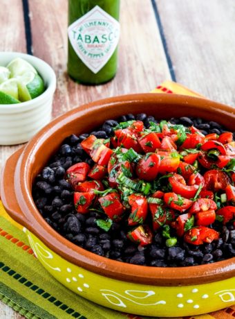 Spicy Black Beans with Cilantro finished beans