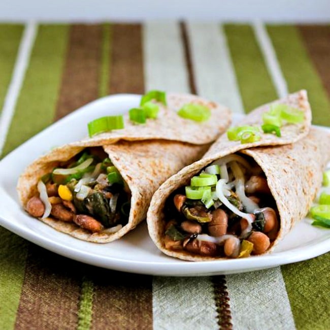 Slow Cooker Spicy Vegetarian Pinto Bean and Chard Burritos thumbnail image
