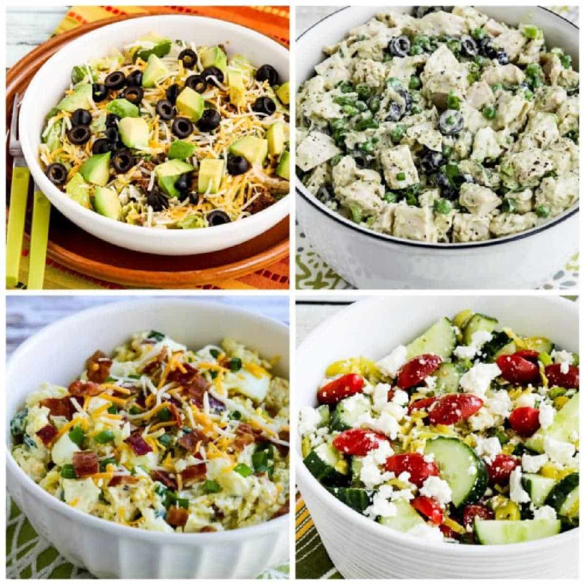 90 Healthy No-Heat Lunches for Taking to Work collage of featured recipes.