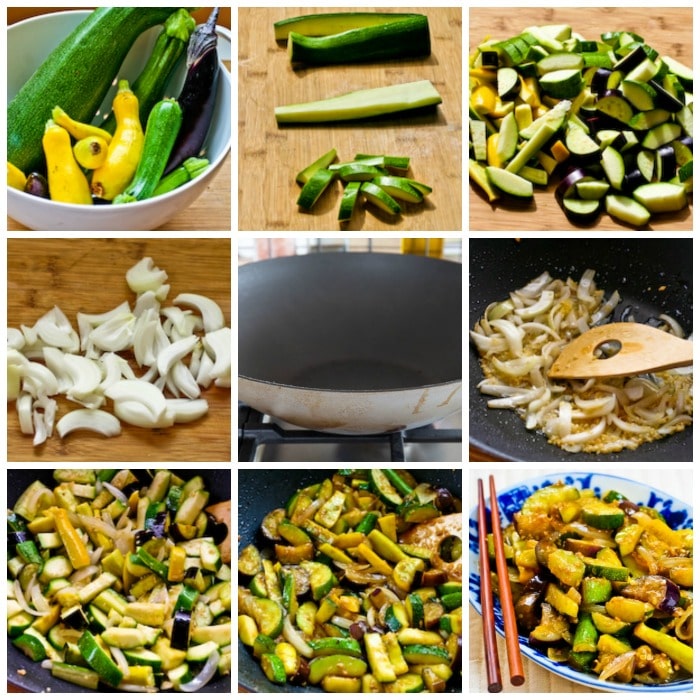 Vegetable stir-fry shots from Garlic-Lover's Collage