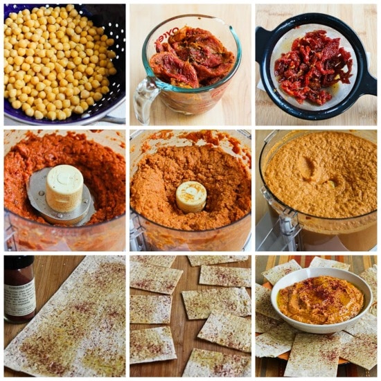 Slow Roasted Tomato Hummus found on KalynsKitchen.com